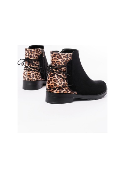 Aymood 165-209 Siyah Leopar Arka Bağcık Aksesuarlı Fermuarlı Günlük Kadın Bot Kahverengi Aymood 165-209 Siyah Leopar Arka Bağcık Aksesuarlı Fermuarlı Günlük Kadın Bot Kahverengi