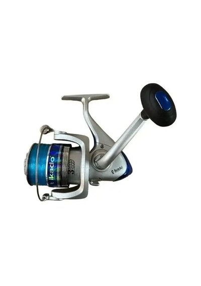 İkado Gm 4000 Olta Makinası Mavi-yeşil-kırmızı Hazır Misinalı Mavi