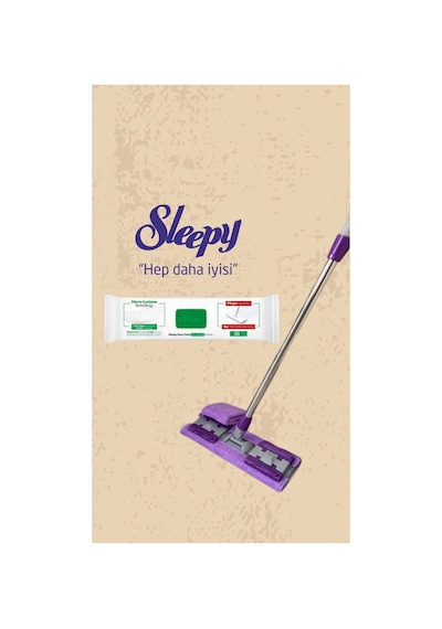 Mop Beyaz Sabun Katkılı 50 Yaprak Ve Mandallı Mop Seti