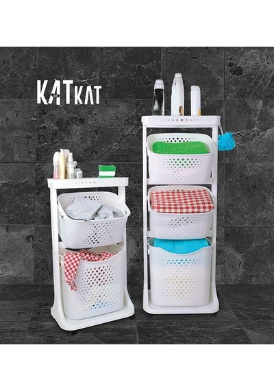 2 Kat Sepet Organizer Titiz Katkat Sebzelik Antrasit 748.01