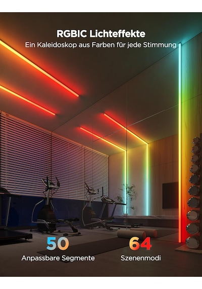 Govee Rgbıc Profilli Led Şerit, Alexa Ve Google Assistant İle Uyumlu 5m Led Şerit, 64 Sahne Modu, App Kontrolü, Müzik Senkronizasyonu, Oturma Odası, Yatak Odası, Süpürgelikler, Dolap İçin Lamba Siyah Govee Rgbıc Profilli Led Şerit, Alexa Ve Google Assistant İle Uyumlu 5m Led Şerit, 64 Sahne Modu, App Kontrolü, Müzik Senkronizasyonu, Oturma Odası, Yatak Odası, Süpürgelikler, Dolap İçin Lamba Siyah