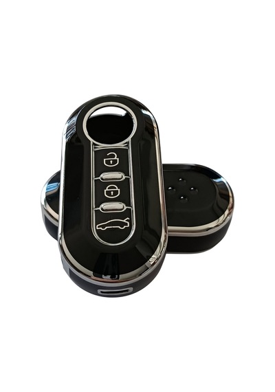 Doblo Ducato Boxer Jumper Uyumlu Kumanda Anahtar Kılıfı Oto Anahtarlık Siyah Silver