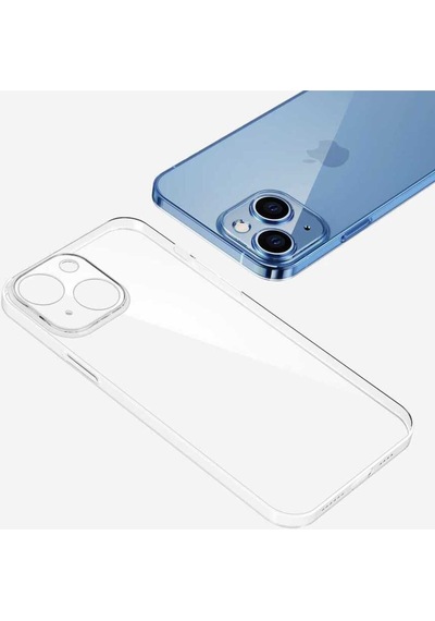 Apple iPhone Uyumlu 13 Şeffaf Sert Pc Csm Zore Vayt Kılıf renksiz
