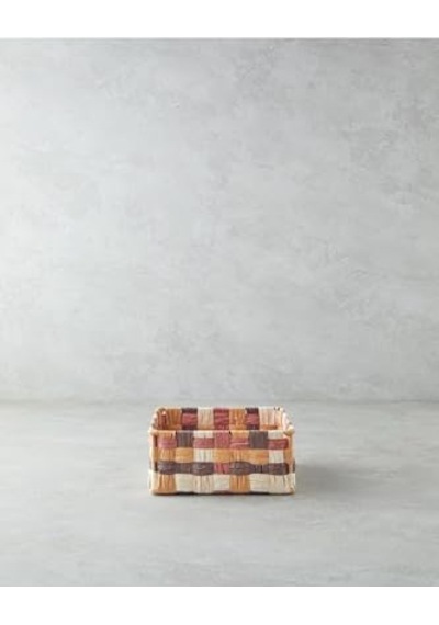 Square Kağıt Ip Sepet Kahve Genel