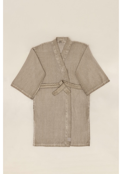 Raw Pamuk Vizon Sabahlık Kimono S-m 1518a Vizon