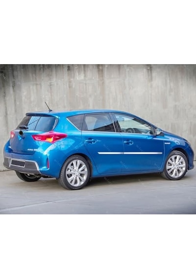 Melexı Toyota Auris 2012-2019 Arası İçin Krom Yan Kapı Koruma Çıtası 4 Kapı 4 Parça