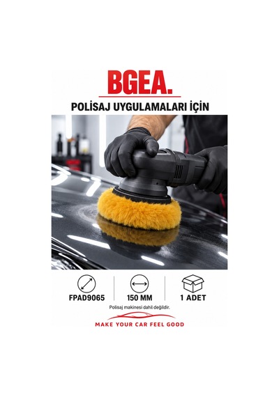 Bgea Premium Kuzu Postu Keçe Eko Sarı 6 İnç 150 Mm 1 Adet