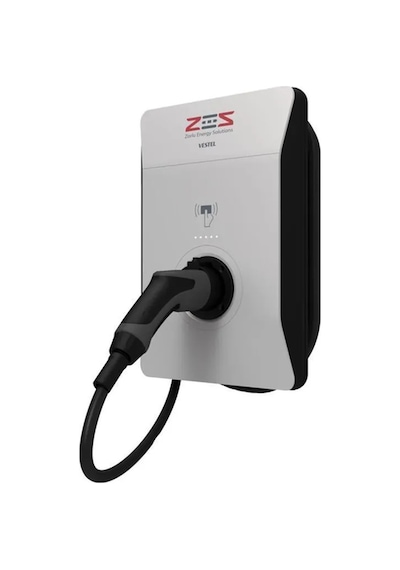 Zes Evc04 22 Kw 5 M. Kablolu Kare Kasa Elektrikli Araç Şarj İstasyonu