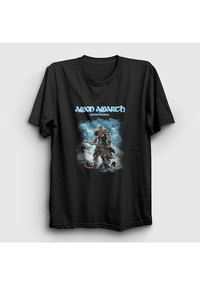 Presmono Unisex Jomsviking Amon Amarth T-shirt Siyah