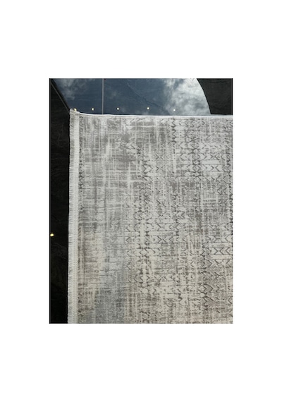 Merinos Vista %100 Akrilik Beyaz Gri Desenli Kesme Halı Yolluk Antre Koridor Salon Halısı 79300-95