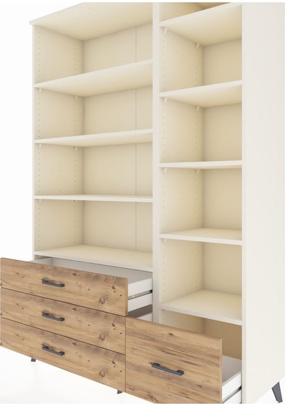 Hyperion Dolap 9 Raflı 4 Çekmeceli 132x44x195 Aytaşı-aytaşı/çam Aytaşı