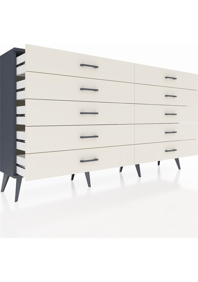 Arges Konsol 10 Çekmeceli 176x30x99 Antrasit-antrasit/aytaşı Antrasit-antrasit/aytaşı Arges Konsol 10 Çekmeceli 176x30x99 Antrasit-antrasit/aytaşı Antrasit-antrasit/aytaşı