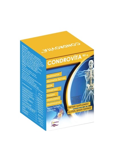 Condrovıta Tablet, Glukozamin, Kondroitin, Msm, Boswellıa Serrata, Kolajen, Multivitamin Ve Multimineral İçeren Takviye Edici Gıda 90 Tablet