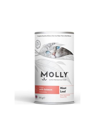 Molly Pate Somonlu Konserve Yavru Kedi Maması 395 G
