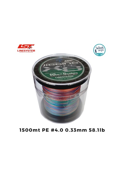 Linesystem Jigging X8 İp Misina Pe 4.0 0.33mm 58.1lb 1500mt 0