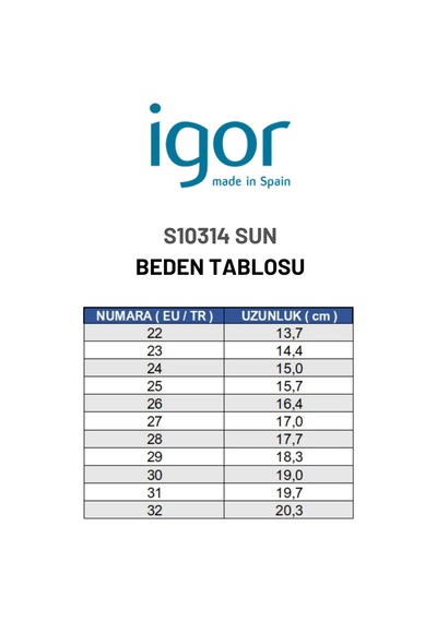 Igor Sun Çocuk Terlik - Okyanus S10314-225