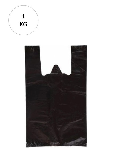 Hubrendy Tedarik Siyah Atlet Poşet Battal Boy 40x75 Cm Takriben 23 Adet 1 Kg