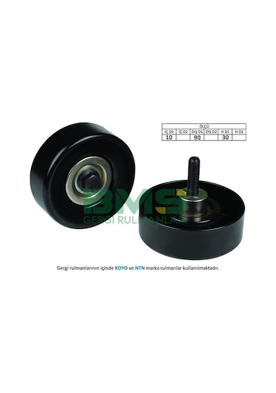 BMS 137 Alternatör Sargı Rulmanı Civatalı Fiesta Focus Transit Connect 1.8 TDCI 02-