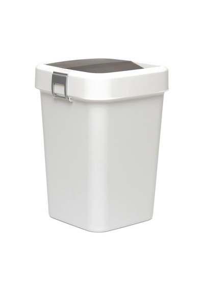 Motekk Comfort Dust Bin Beyaz Çöp Kovası - 8 Lt Çok Renkli