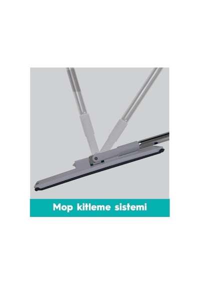Aqua Jet Yedekli Temiz &amp Kirli Suyu Ayırma Özelliği Tablet Mop Temizlik Seti Paspas