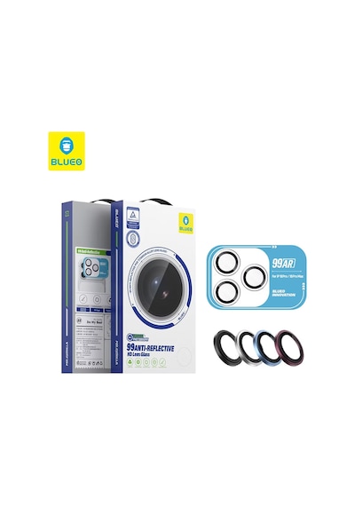 99 Hd İphone 18 Pro / 18 Pro Max Uyumlu Uygulama Aparatlı Ar Yansıma Önleyici Kamera Lens Koruyucu - Silver