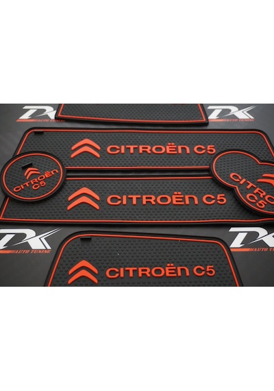 Citroen C5 2009-2012 Araç Içi Silikon Kaymaz Ped Kaplama Seti