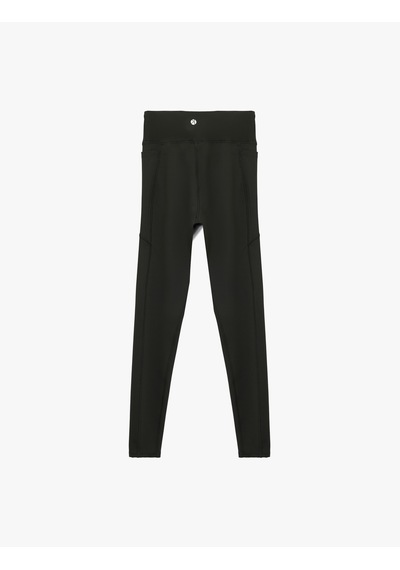 Koton Yüksek Bel Cep Detaylı Slim Fit Spor Tayt Siyah 6wak40138nk SiYAH