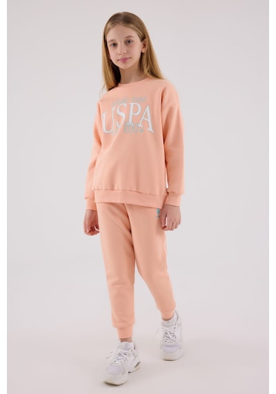 U.S. Polo Assn. U.s. Polo Assn Kız Çocuk Turuncu Eşofman Takımı Us2316-c-v2 Turuncu
