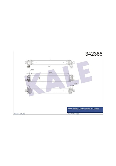 Laguna 3-III 2.0 Dci Turbo Radyatörü 144610001N