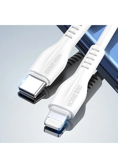 Dux Ducis Apple, Uyumlu iPhone 20w Hızlı Şarj Apple, Uyumlu iPhone 14 13- 1211 Şarj Kablosu 1metre- 5775 Standart