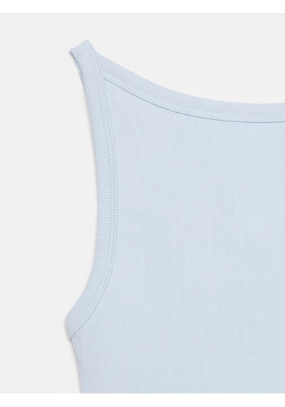 Dilvin 32774 Halter Yaka Top-açık Mavi