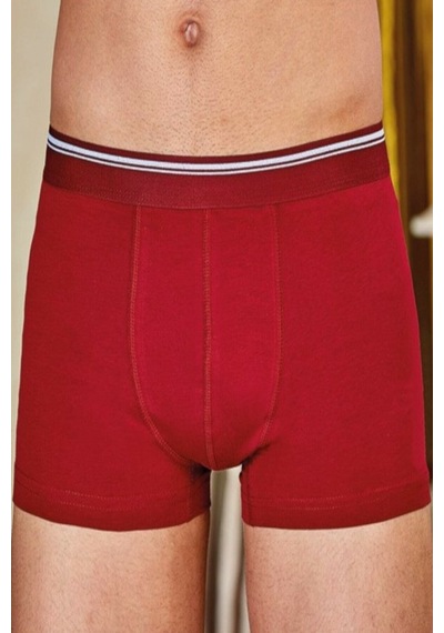 Bordo Renk Likralı Boxer Bordo