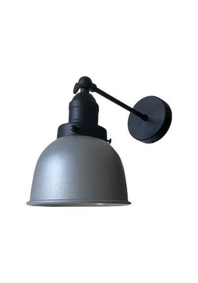 Rsylight Retro Metal Dekoratif Rustik Gri Mafsallı Duvar Aplik Siyah