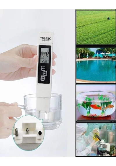 Tds&ec Metre Su Ölçme Termometre Kaliteli Su İletkenlik Test Cihazı Topraksız Tarım