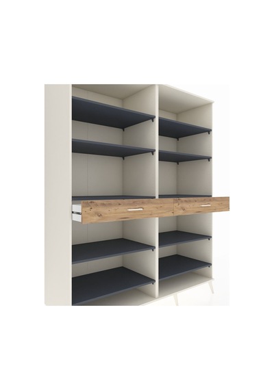 Kronos Gardrop 10 Raflı 2 Çekmeceli 176x59x221 Aytaşı-antrasit/çam Antrasit/çam Kronos Gardrop 10 Raflı 2 Çekmeceli 176x59x221 Aytaşı-antrasit/çam Antrasit/çam