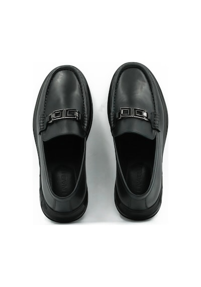 Tuna Hakiki Deri Siyah Loafer Erkek Ayakkabı - Eva/tpu Taban 2713 Siyah