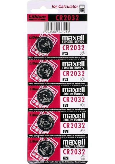 Pil Düğme 2032 3v Beşli Paket Maxell