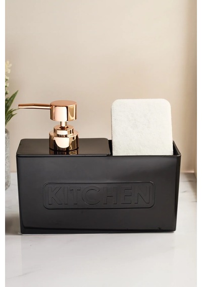 Buççin Online Mağaza Sünger Hazneli Akrilik Siyah Kitchen Sıvı Sabunluk Akrilik Siyah Çok Renkli Buççin Online Mağaza Sünger Hazneli Akrilik Siyah Kitchen Sıvı Sabunluk Akrilik Siyah Çok Renkli