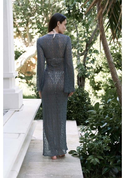 Mai Collection Mai Studios Co. Caroline Dantelli Antrasit Uzun Elbise Antrasit Mai Collection Mai Studios Co. Caroline Dantelli Antrasit Uzun Elbise Antrasit