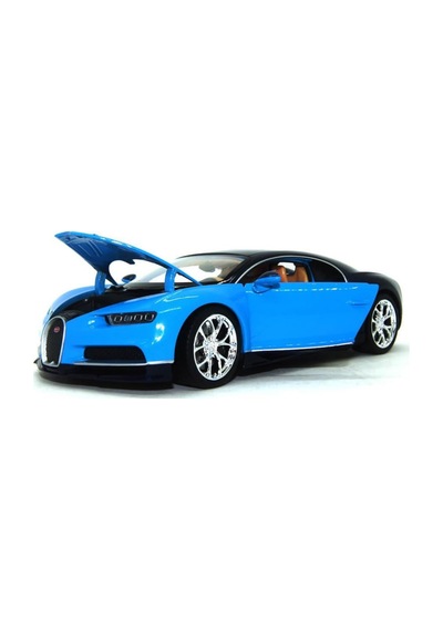 1:24 Chiron Mavi Metal Model Araba Diecast Açılabilir Kapı Çok Renkli
