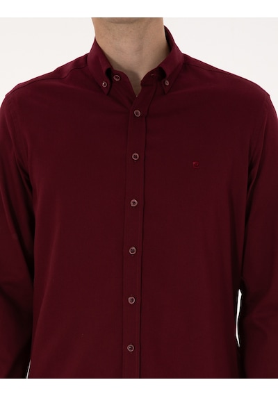 Pierre Cardin Erkek Bordo Gömlek Desenli 50316736-vr014 Bordo