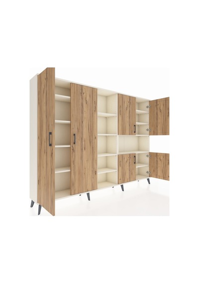 Arges Dolap 13 Raflı 6 Kapaklı 220x30x163 Aytaşı-çam/aytaşı Atlas Çam/aytası - Aytası Arges Dolap 13 Raflı 6 Kapaklı 220x30x163 Aytaşı-çam/aytaşı Atlas Çam/aytası - Aytası