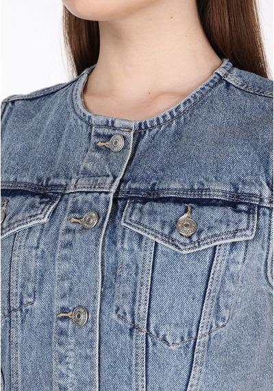 Colin's Colins Slim Fit Kadın Mavi Yelek Cl1074989 Q1.v1 Dn44352 Denim