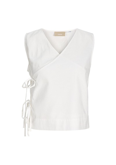 Jack & Jones Kadin Baglama Detayli Kolsuz Asimetrik Üst - Alia - 12287870 Blanc De Blanc Jack & Jones Kadin Baglama Detayli Kolsuz Asimetrik Üst - Alia - 12287870 Blanc De Blanc