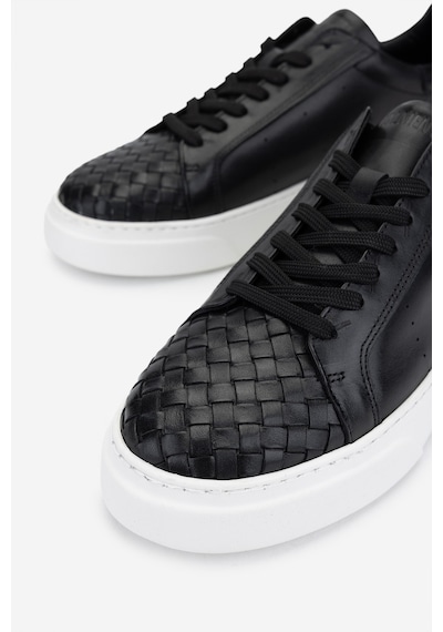 Valmenti Erkek Hakiki Deri Siyah Sneakers & Spor Ayakkabı 04 2559 Erk Ayk Y25 Sıyah Dr/orgu Siyah