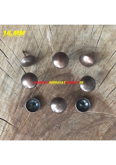 Bronz Renk Kabara Raptiye Koltuk Çivisi Antik Çapı:16 MM 30Adet