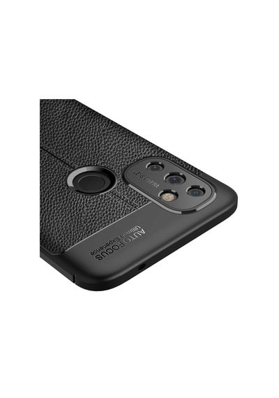 One Plus Nord N10 Kılıf Niss Deri Görünümlü Silikon Kapak