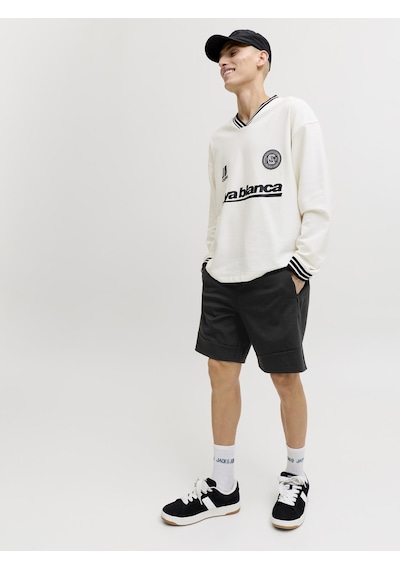 Jack & Jones Erkek Ip Ile Baglamali Lastikli Bel Sort- Gordon - 12288632 Siyah
