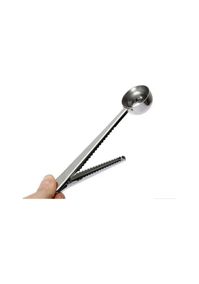 2 Li Klipsli Kahve Ölçeği Yaylı Paslanmaz Çelik, 10ml+2,5ml