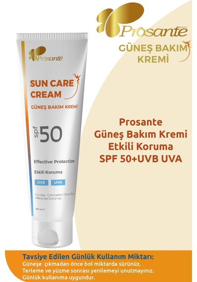 Prosante Uvb Uva Güneş Kremi SPF50 2 x 100 ML